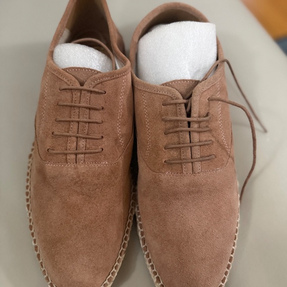 Frank Wright Men's Dusty Pink Suede Espadrilles Size 11 (Size 45) - Never Worn!! - Picture 2 of 10